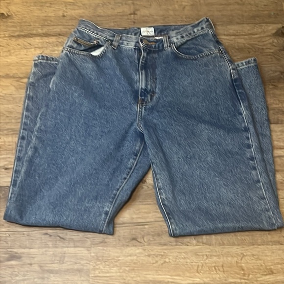 Calvin Klein Blue Boot Cut Denim Jeans - Picture 3 of 13